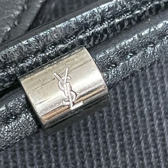 Saint Laurent YSL Kahala Black Canvas Tote - Picture 9 of 9